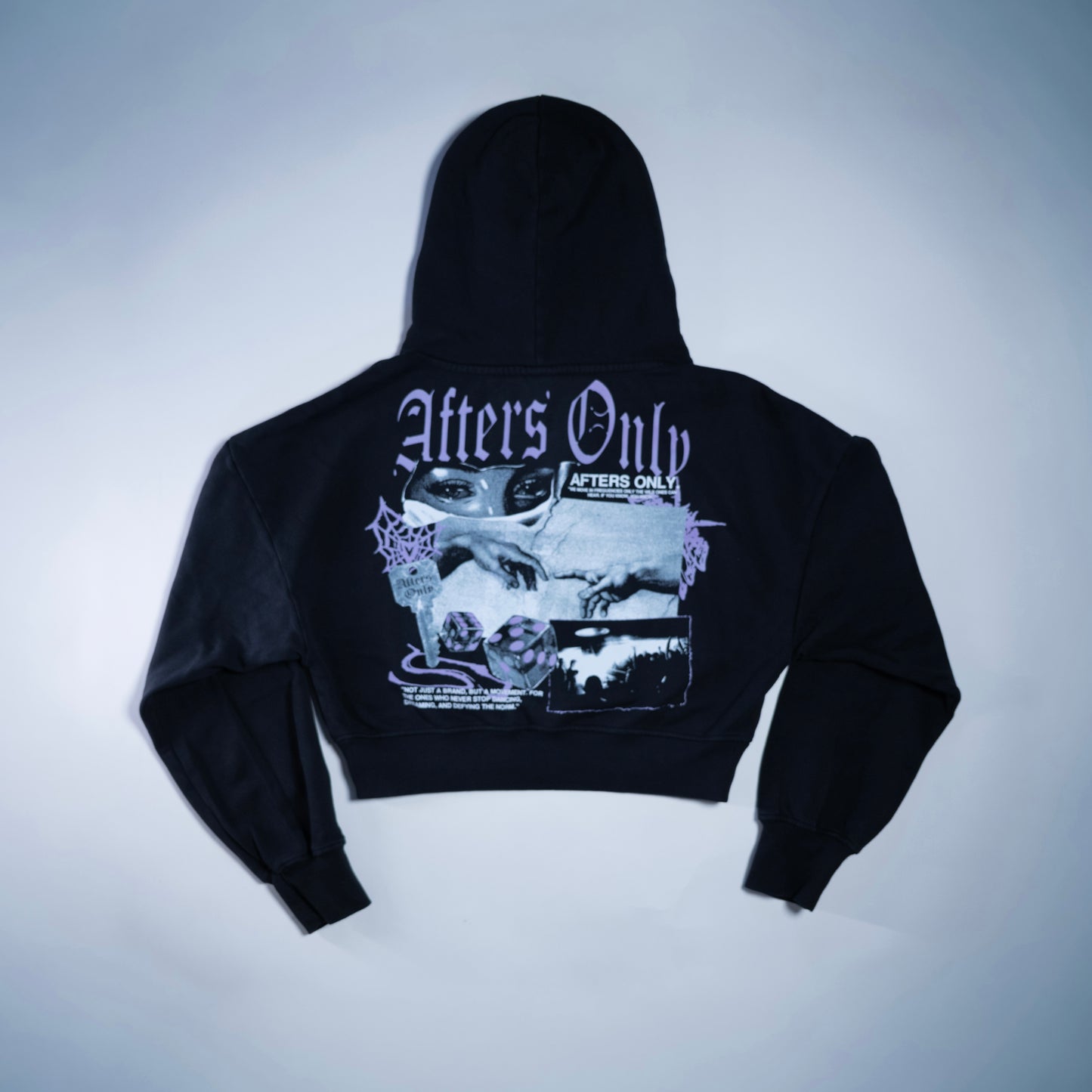 afters only. Her Eyes Cropped Hoodie