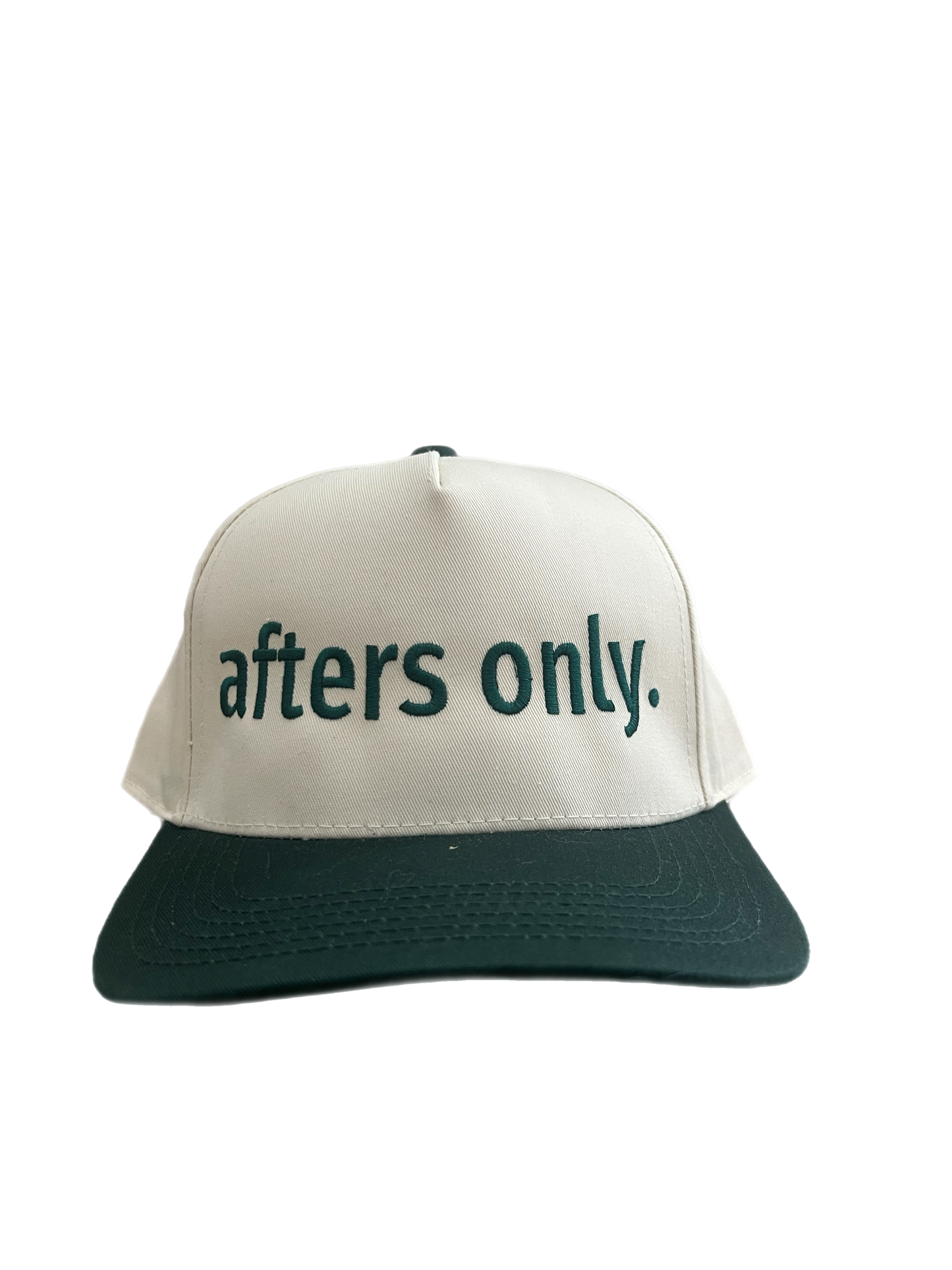 afters only. Classic Snapback Cream/Forest Green