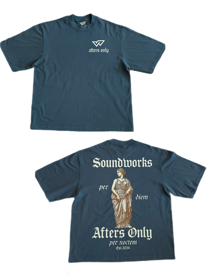 Slate Blue & Cream SW x AO Tee