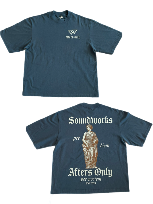 Slate Blue & Cream SW x AO Tee