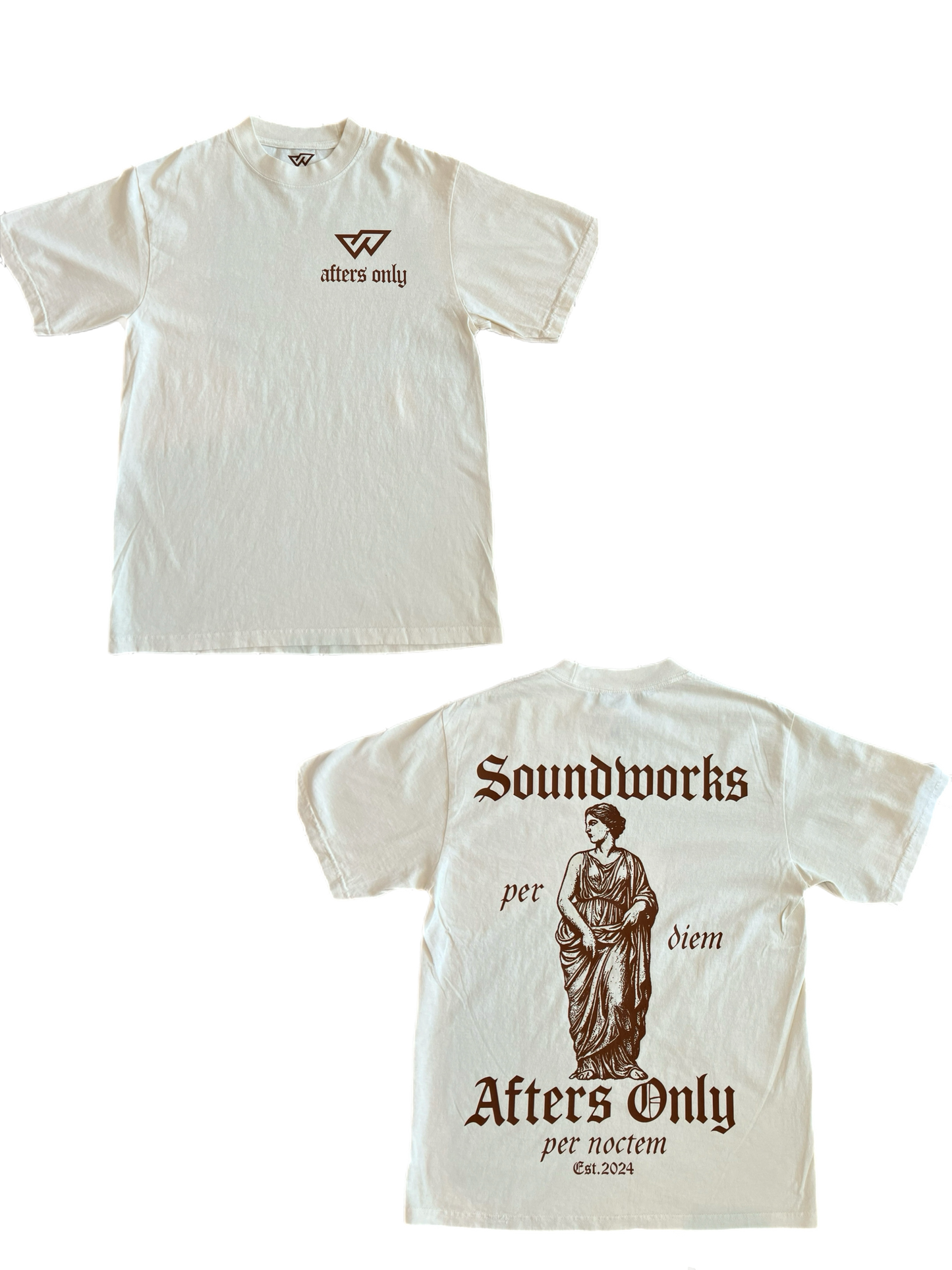 Cream & Brown SW x AO tee
